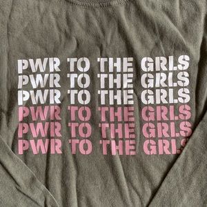 NWT POWER TO THE GIRLS Melrose and Market kids graphic tee. Size M= 8/10